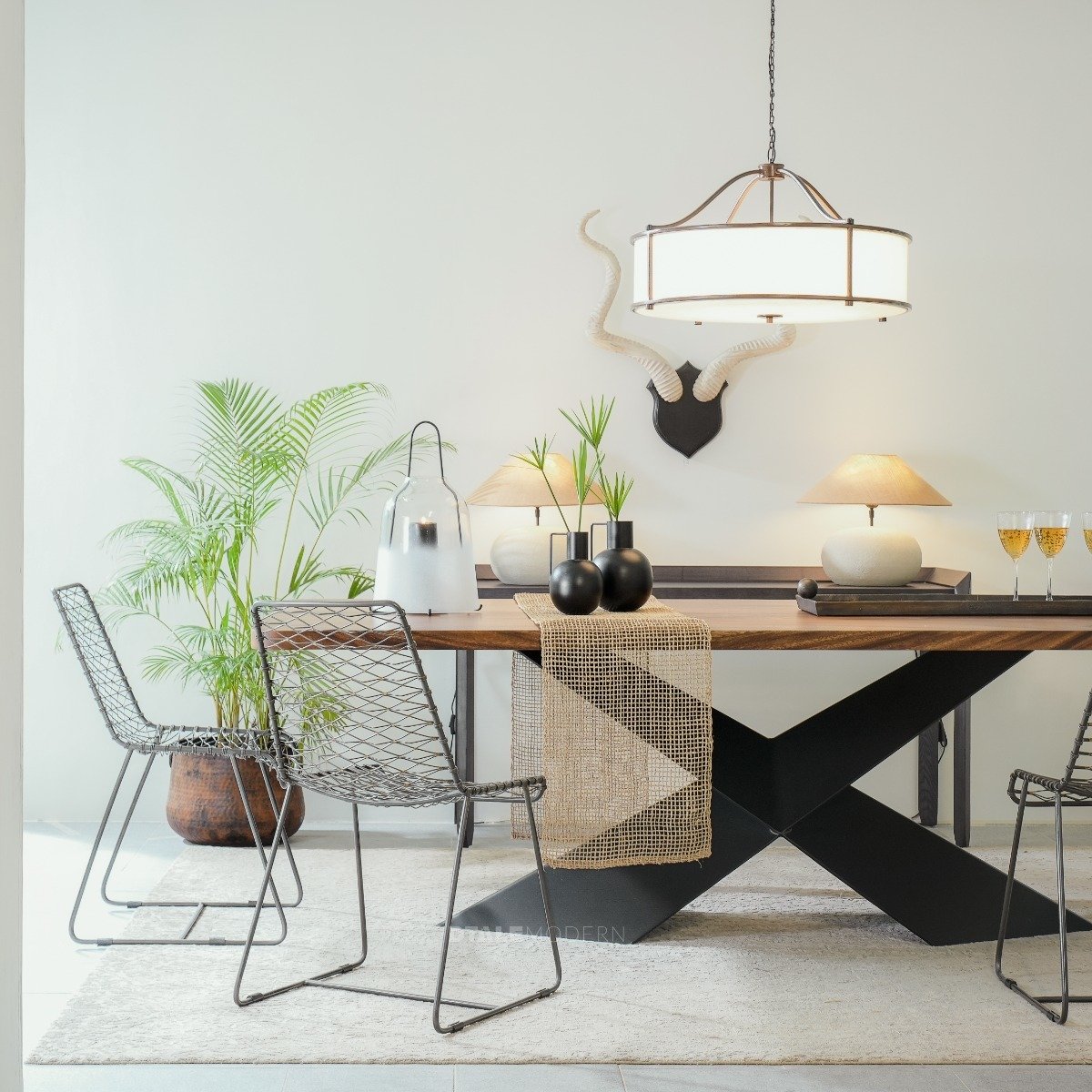 Buy Aurel Metal Chair Set of Online in India Dtale Modern