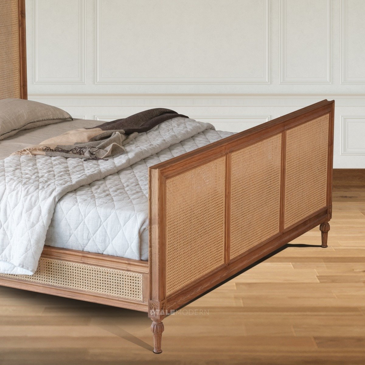 Buy Aanya Rattan Bed Cot Online in India Dtale Modern