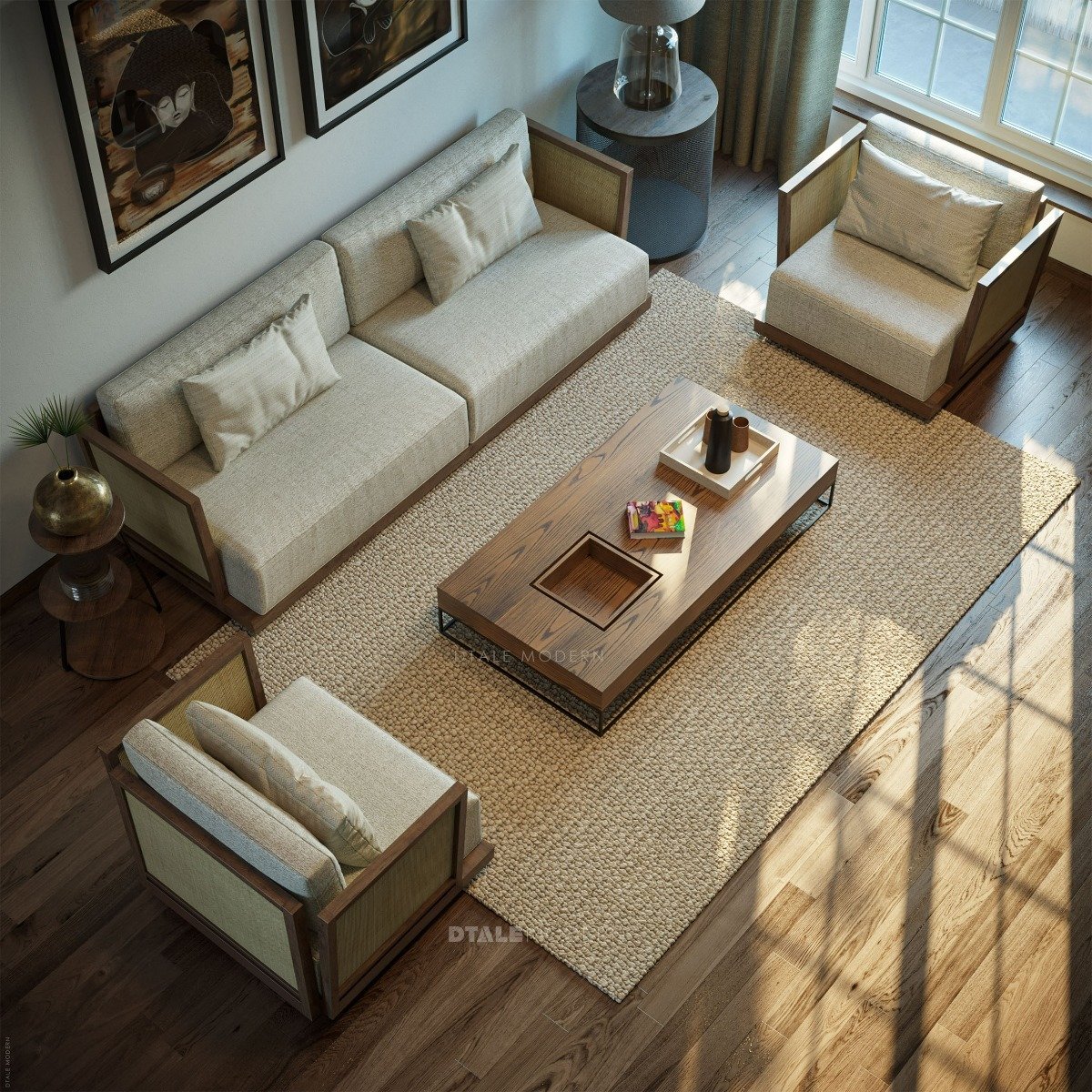 Buy Cocoa Rectangle Coffee Table Online in India - Dtale Modern