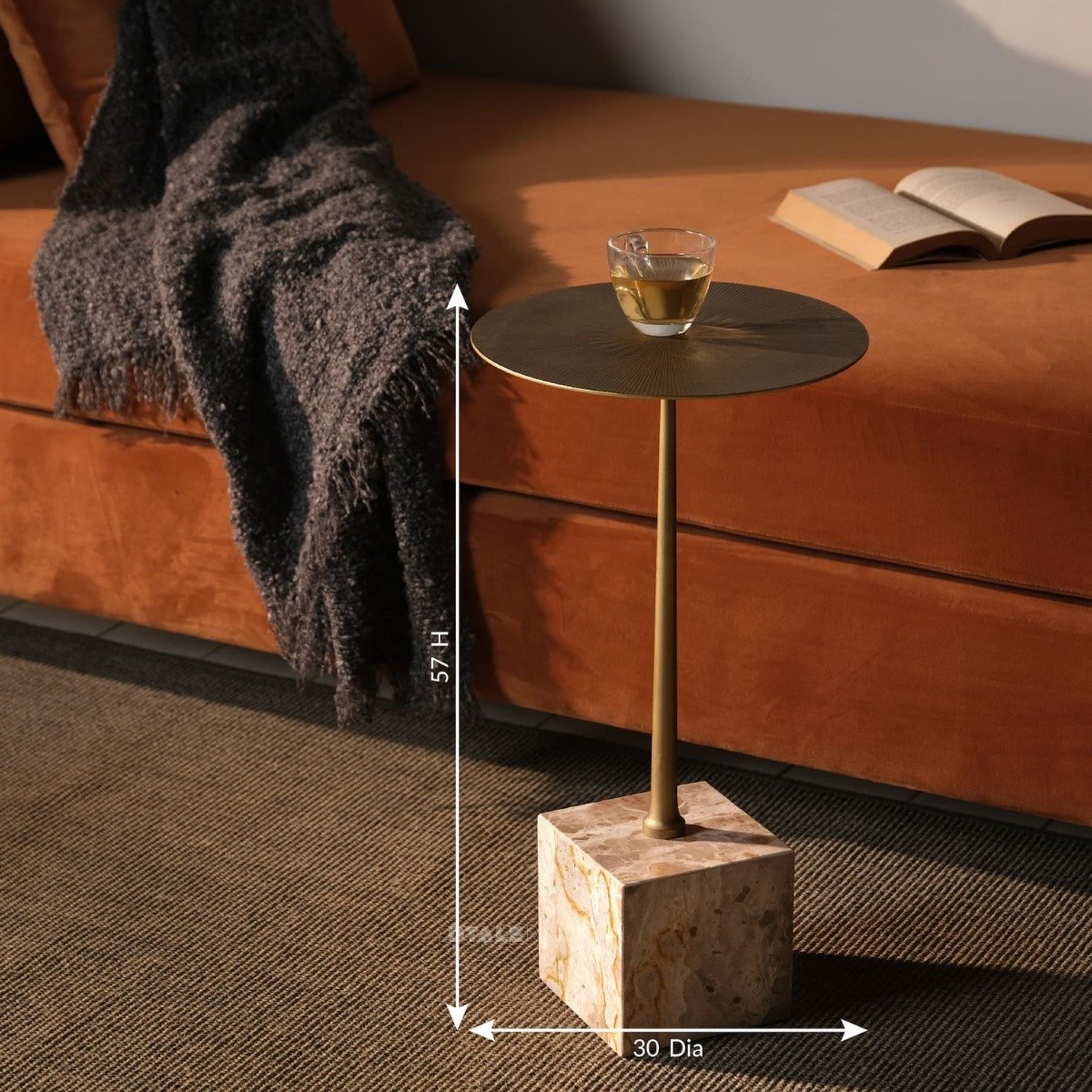 Buy Fila Brass Cocktail Table Online in India Dtale Modern