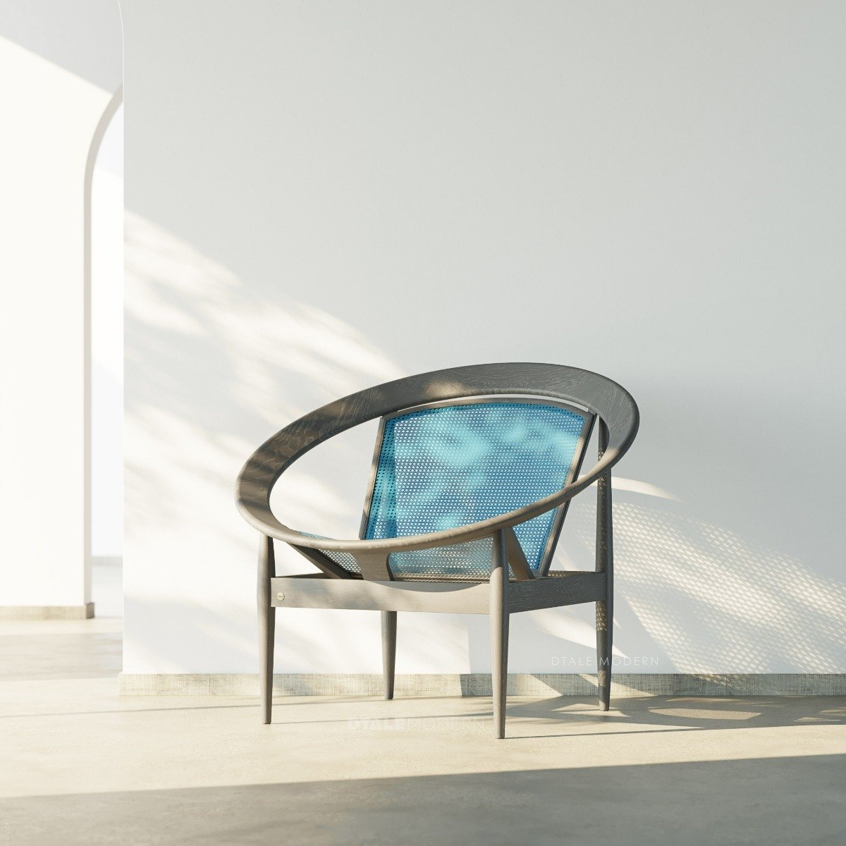 Buy Kaayal Rattan Accent Chair Weathered French Grey Luxury