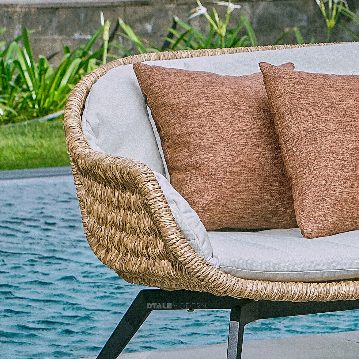 Buy Murre Wicker Outdoor Loveseat Online in India Dtale Modern
