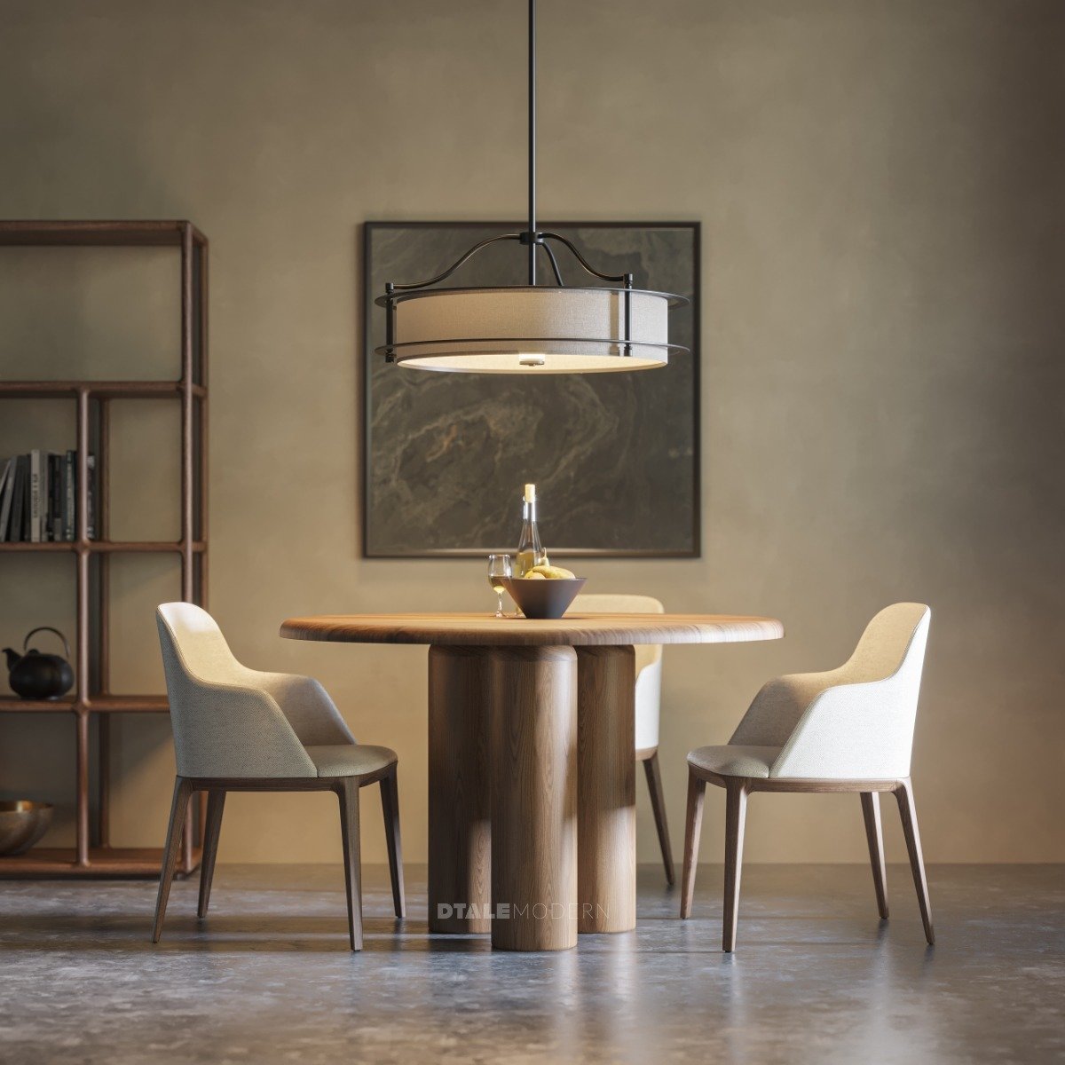 Saturn Tri Pillar Dining Table