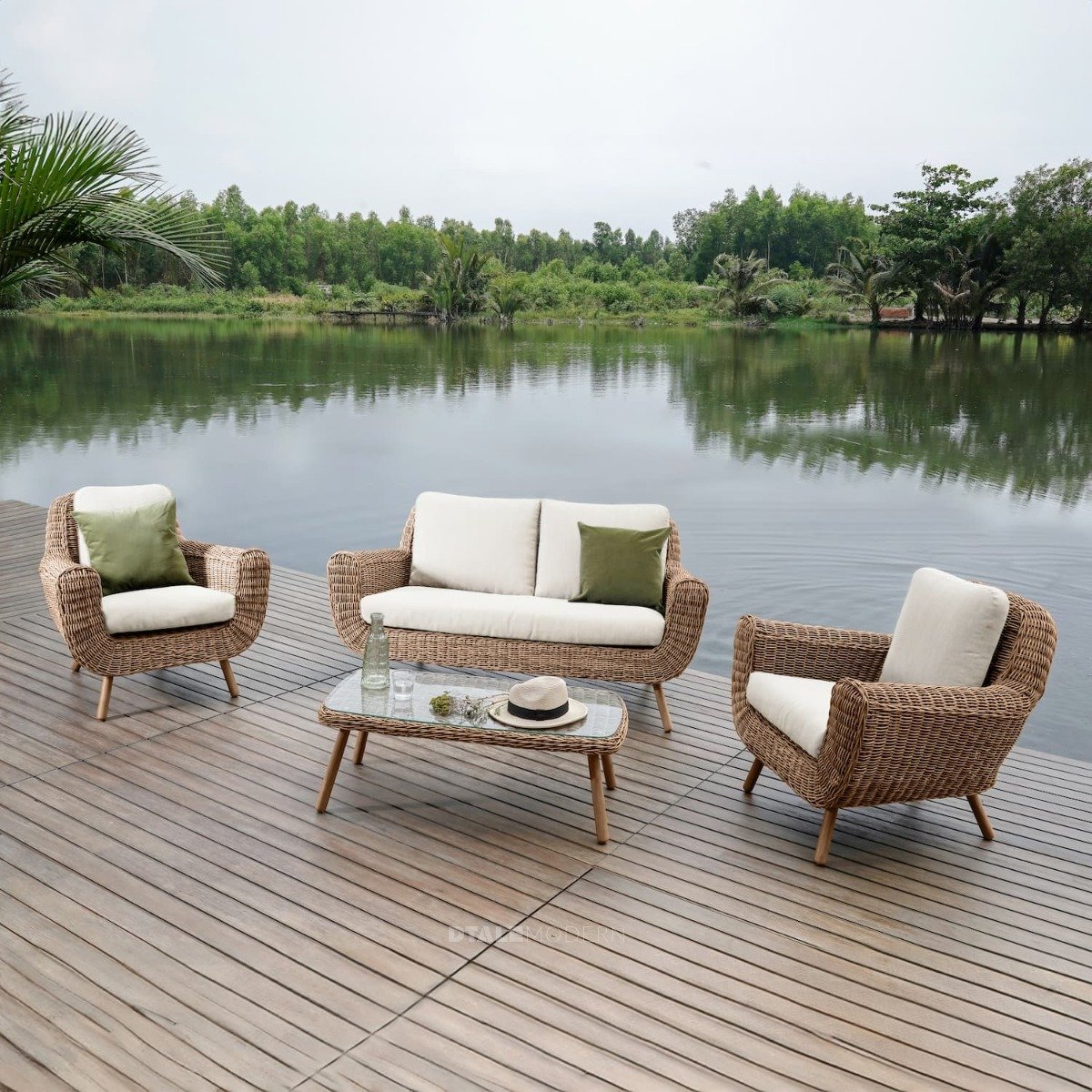 Buy Shannon Wicker Outdoor Coffee Table Online in India Dtale Modern