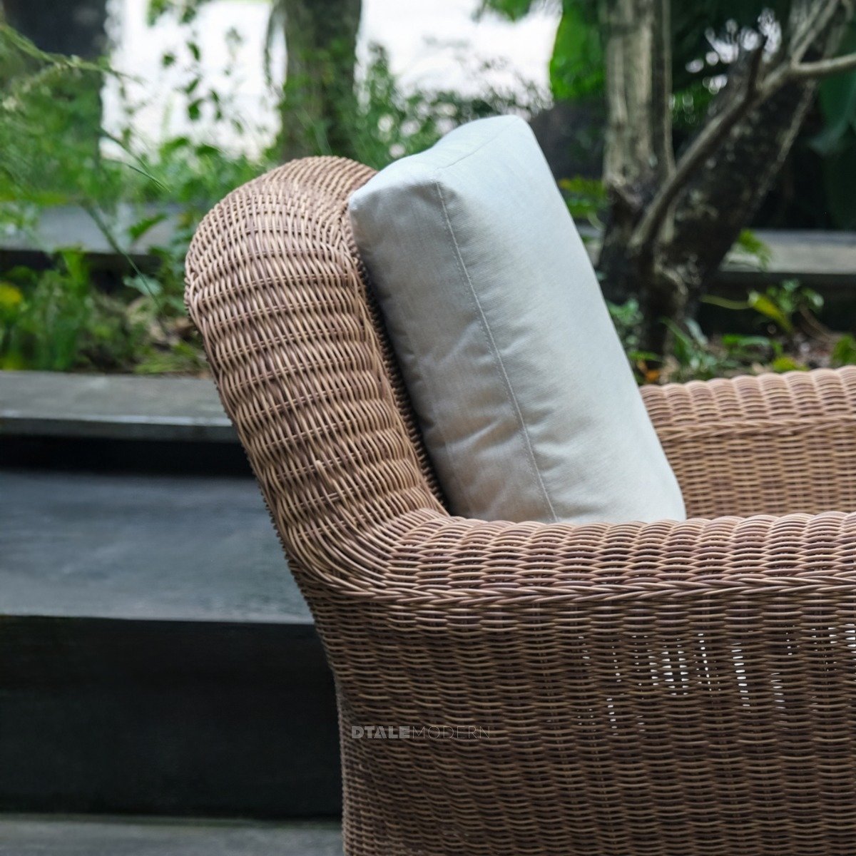 Buy Shannon Wicker Outdoor Lounge Chair Online in India Dtale Modern