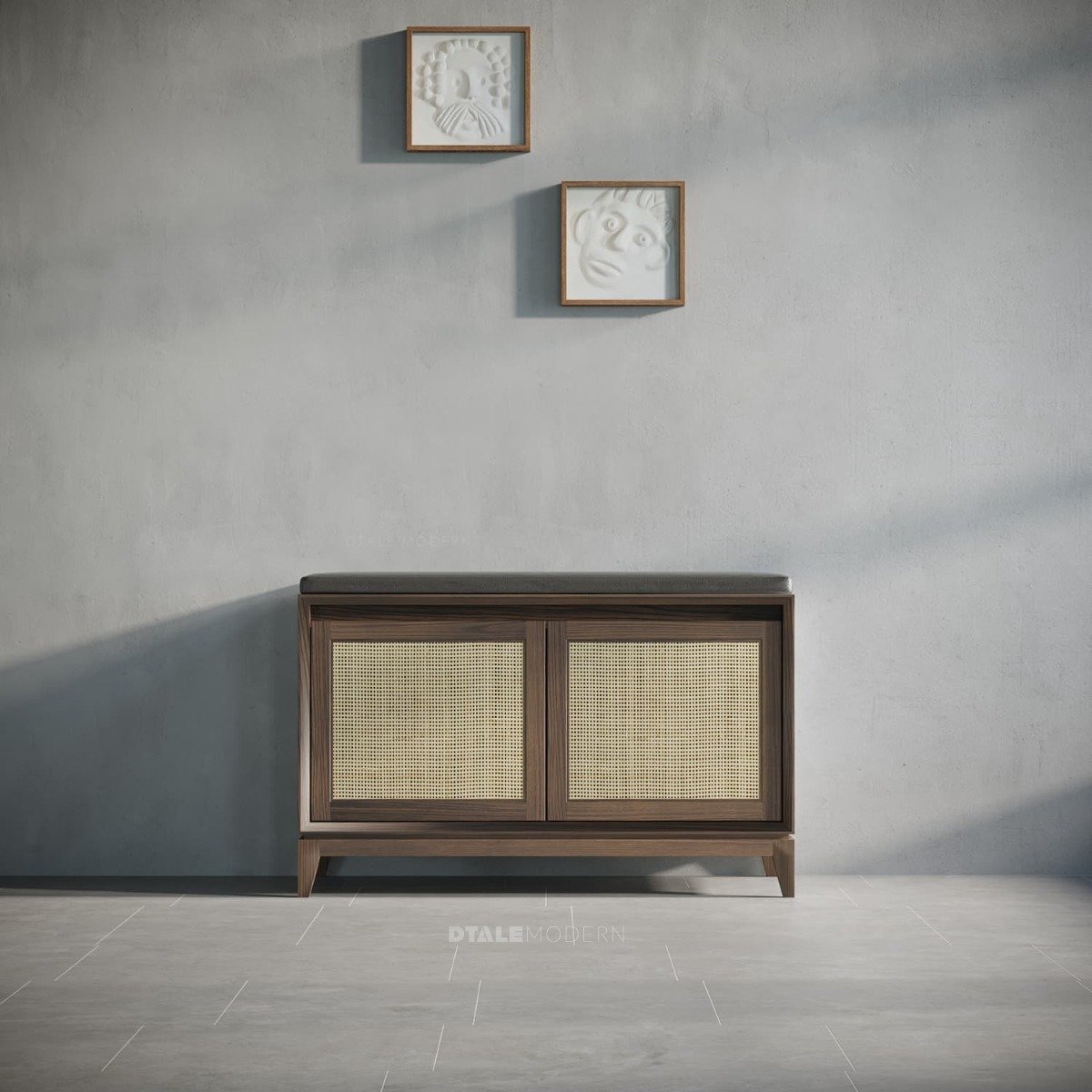 Rattan shoe rack online