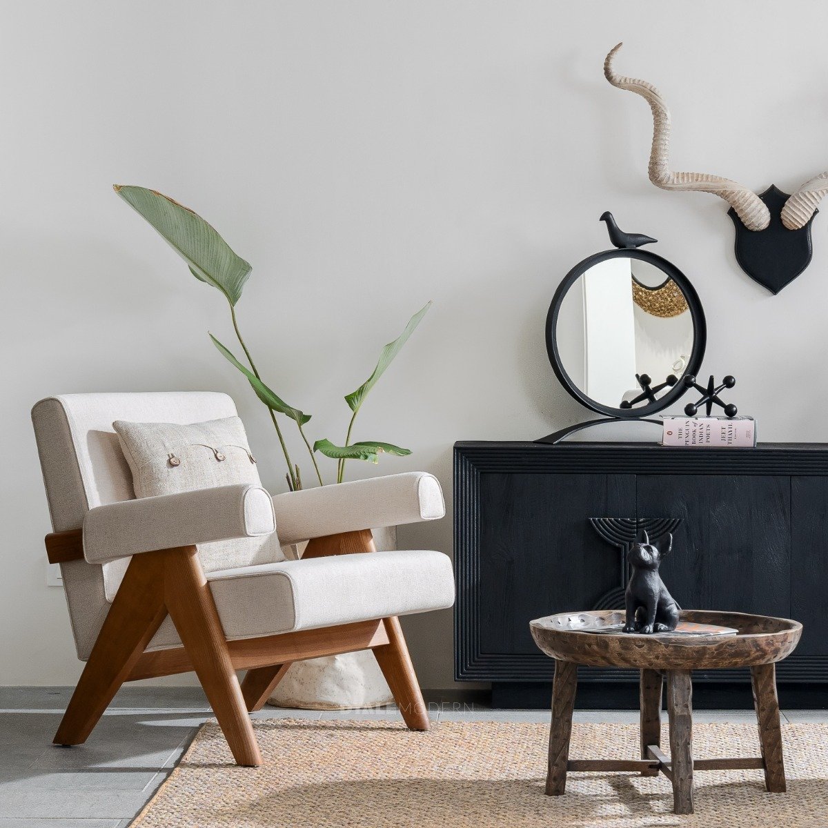 Buy Sinag Upholstered Armchair Luxury Mid Century Modern Online