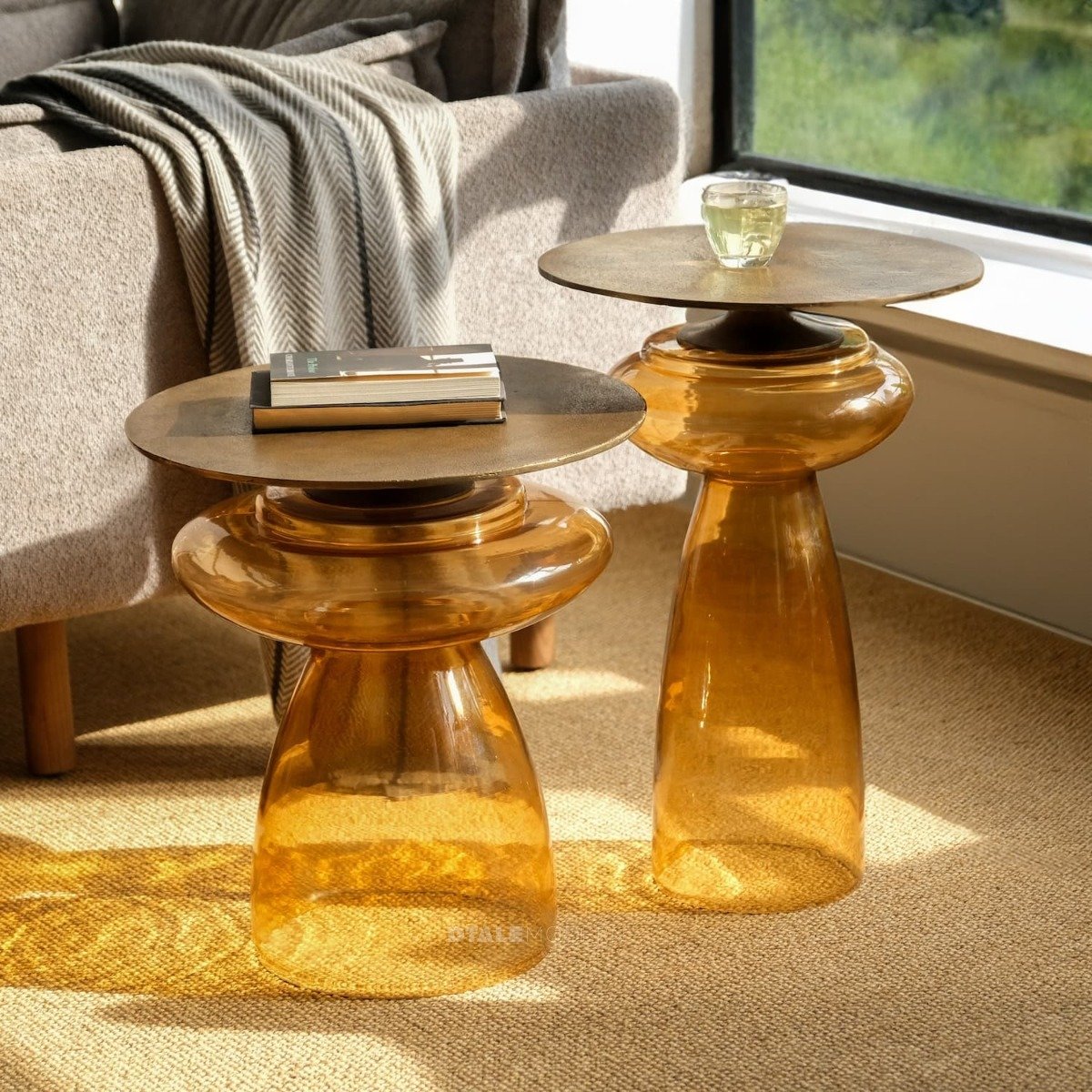 Buy Raga Multi-Use Glass Table (Set of 2) Online in India Dtale