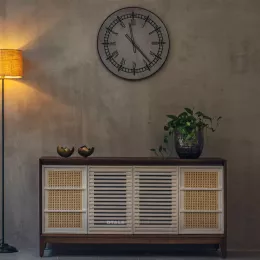 Carroway Louvered Shoe Rack