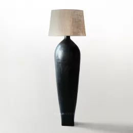 Creo Cemento Tall Floor Lamp - Black