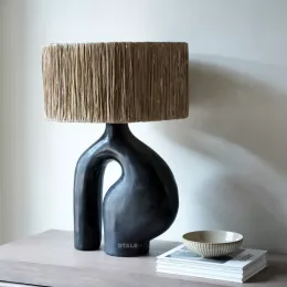 Giya Cemento Table Lamp - Black