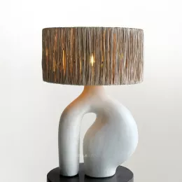 Giya Cemento Table Lamp - White