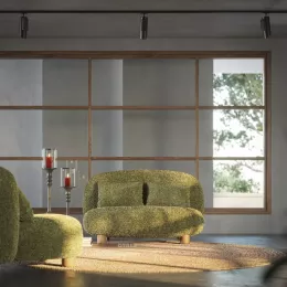 Keny Grass Boucle Loveseat