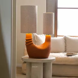 Mudra Artisan Table Lamp - Terracotta - Oversized