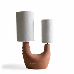 Mudra Artisan Table Lamp - Terracotta - Oversized