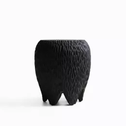 Nakashi Hand Chiseled Stool/End Table - Small