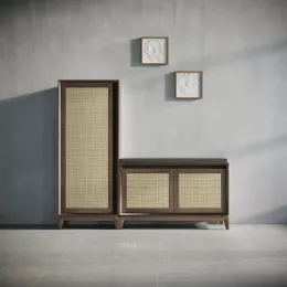 Milana Rattan Shoe Rack (Duo)