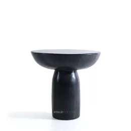 Vega Cemento End Table - Black