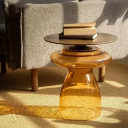 Raga Glass End Table - S