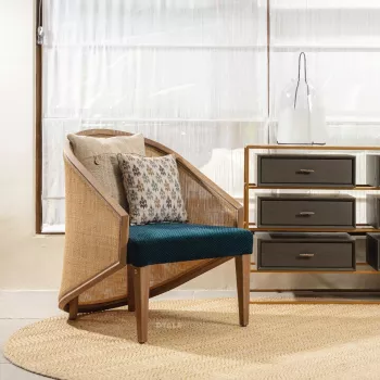 Caroline Rattan Accent Chair