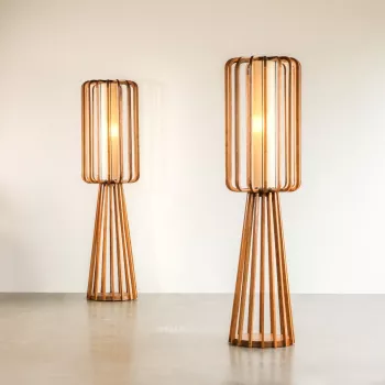 Athi Wooden Floor Lamp