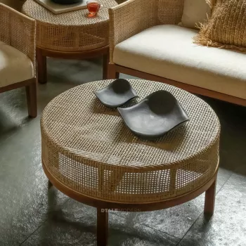 Vivano Cane Coffee Table