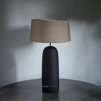 Bristo Black Terracotta Table Lamp