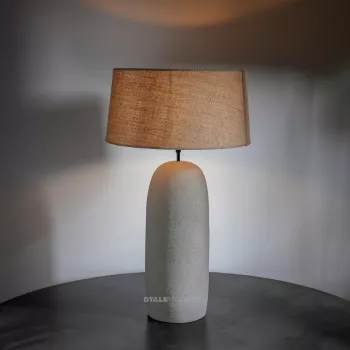 Bristo Beige Terracotta Table Lamp