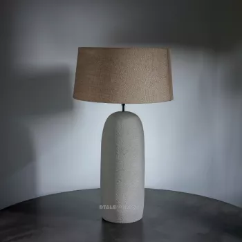 Bristo Beige Terracotta Table Lamp