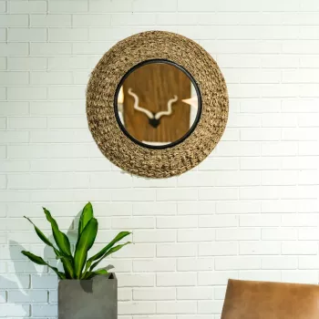 Althea Jute Mirror