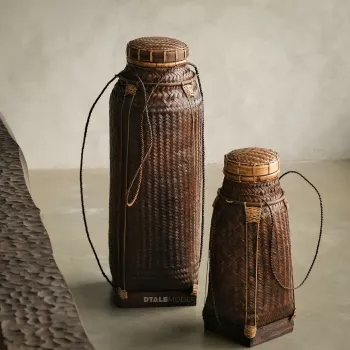 Tribal Terai Tall Basket - Set of 2