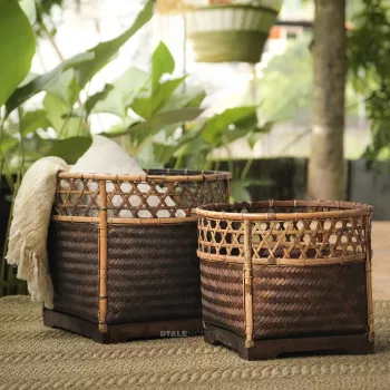 Tribal Barka Handwoven Basket - Set of 2