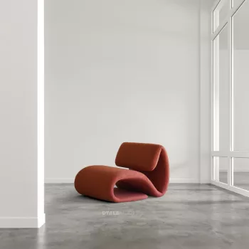 Dubna Lounge Chair - Red