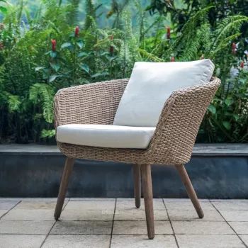 Eleanor Wicker Outdoor Club Chair