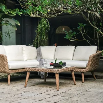 Eleanor Wicker Outdoor Coffee Table