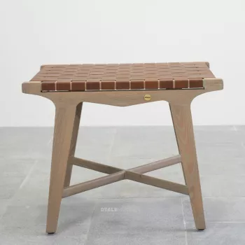 Kobbler Tan Ottoman Stool