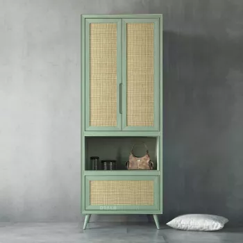 Hermes Rattan Shutter Armoire