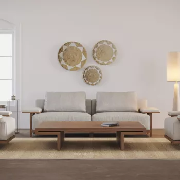 Miller Cane Three Seater Sofa 