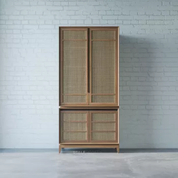 Amiraah Rattan Wardrobe - 2 Shutter
