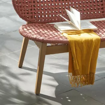 Revia Outdoor Bench - Terracotta