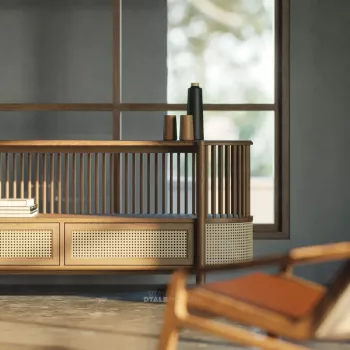 Zaayah Caged Entryway Console