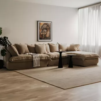Ruth Slipcover Sectional Sofa - Linen