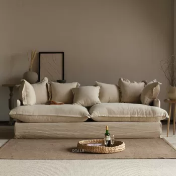 Ruth Slipcover Three Seater - Split Seat