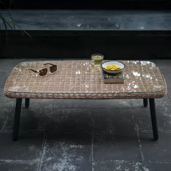 Shannon Wicker Outdoor Coffee Table