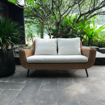 Shannon Wicker Outdoor Loveseat