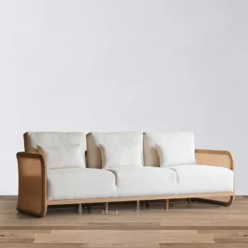 Silas Rattan Three Seater