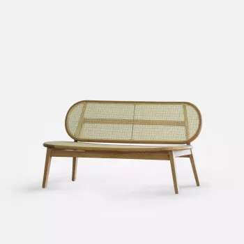 Aangan Rattan Bench