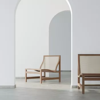 Vindus Rattan Single Seater-Golden Teak
