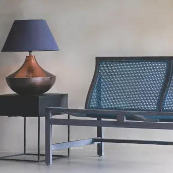 Vindus Rattan Loveseat-Weathered French Grey